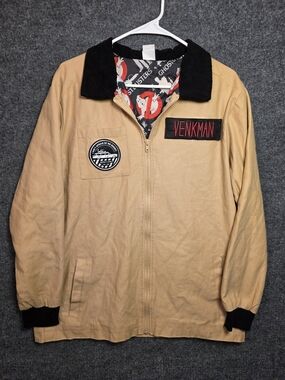 Ghostbusters Venkman Canvas Workwear Jacket Corduroy Collar Logo Print Medium